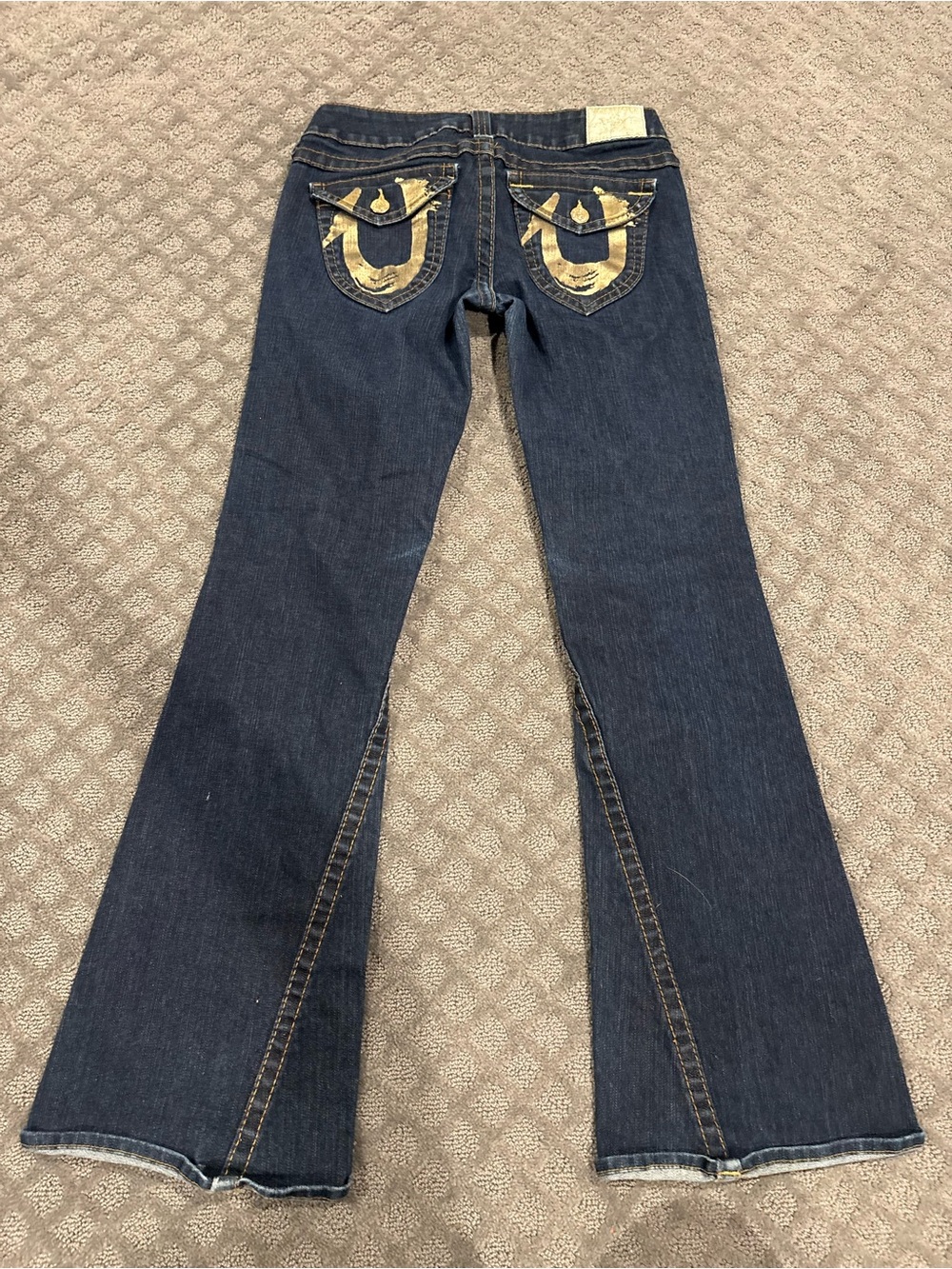 True Religion Joey Super T Flare Jeans – Dark Wash